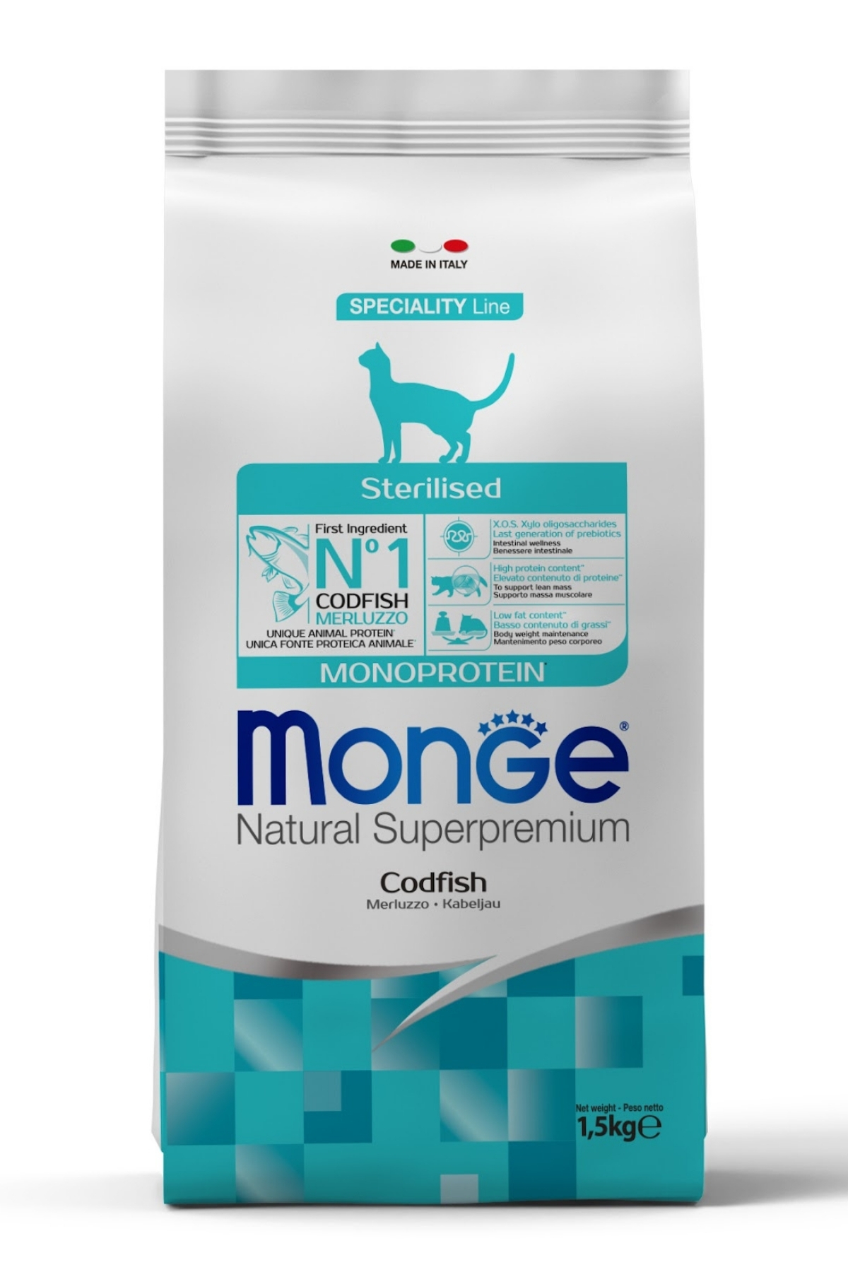 Monge Sterilised Tek Proteinli Morinalı Kısırlaştırılmış Yetişkin Kedi Maması 1,5 Kg Monge Sterilised Tek Proteinli Morinalı Kısırlaştırılmış Yetişkin Kedi Maması 1,5 Kg