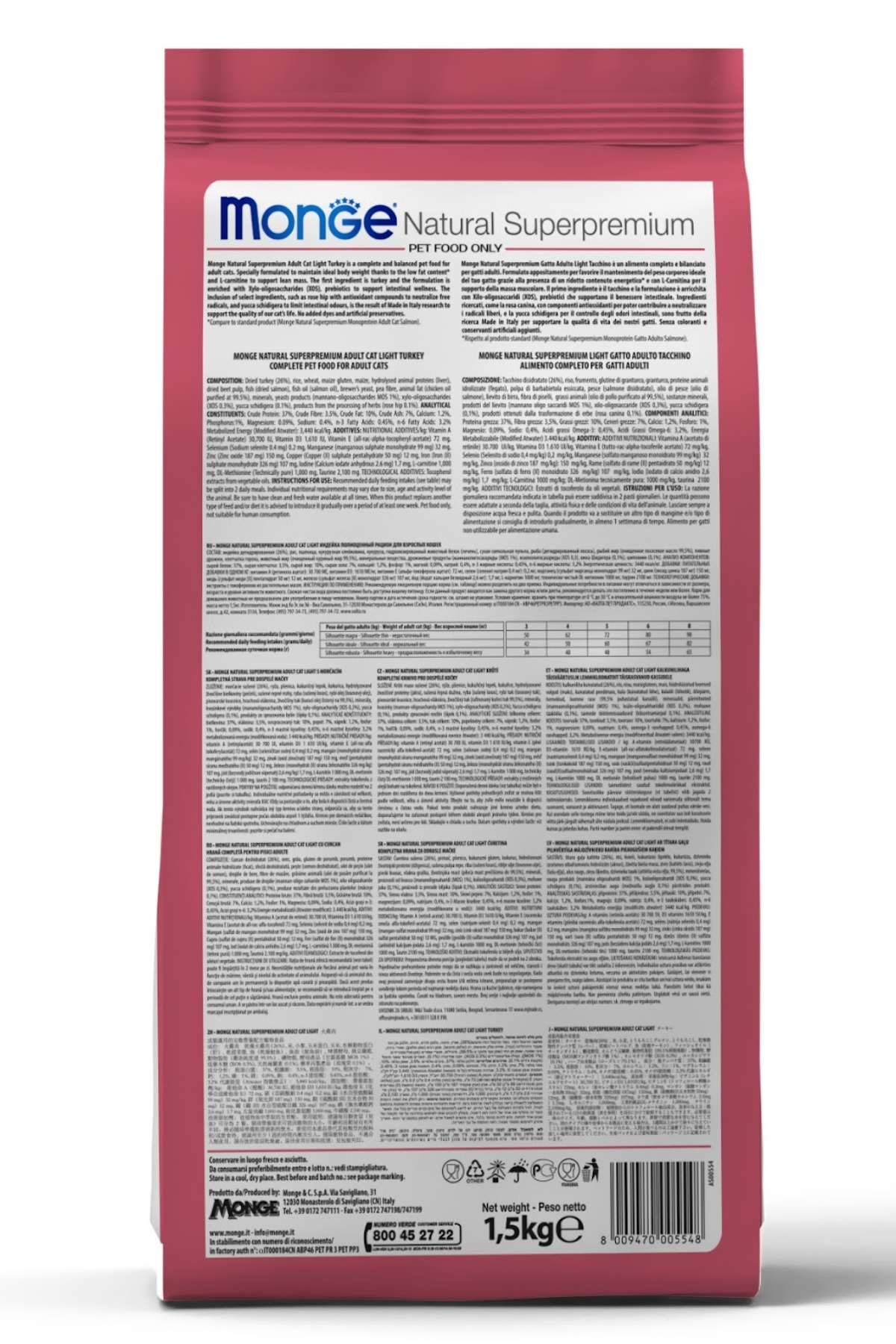 Monge Sterilised Tek Proteinli Sığır Etli Kısırlaştırılmış Kedi Maması 1,5 Kg Monge Sterilised Tek Proteinli Sığır Etli Kısırlaştırılmış Kedi Maması 1,5 Kg