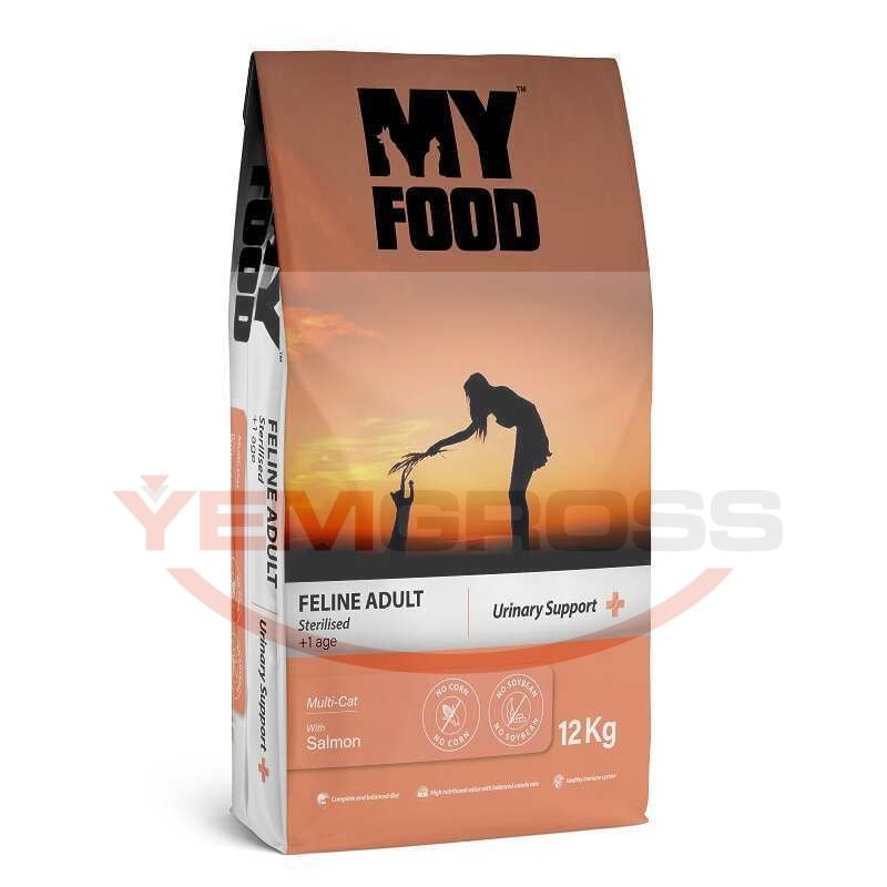 My Food Somonlu Kısırlaştırılmış Yetişkin Kedi Maması Urinary Support 12 Kg