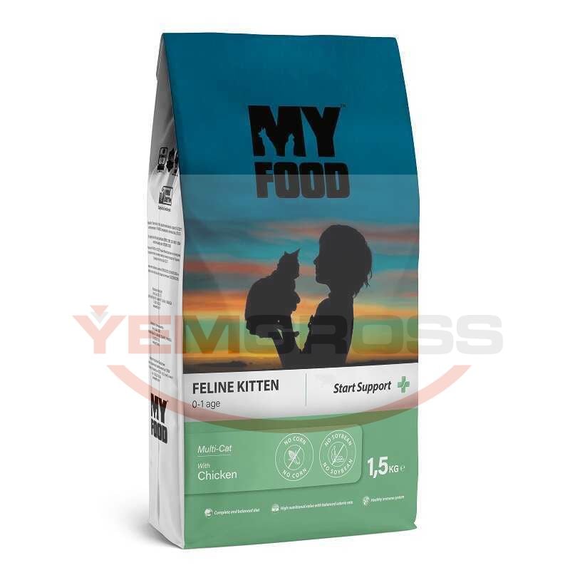 My Food Tavuklu Yavru Kedi Maması Start Support 1,5 Kg