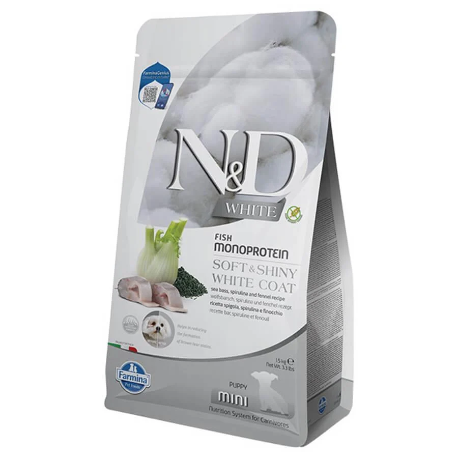 N&D White Balıklı Spirulinalı Mini Yavru Köpek Maması 1,5 Kg N&D White Balıklı Spirulinalı Mini Yavru Köpek Maması 1,5 Kg