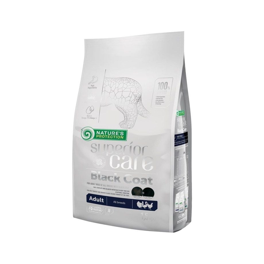 Natures Protection Black Dogs Kümes Hayvanlı Siyah Köpek Maması 10 Kg