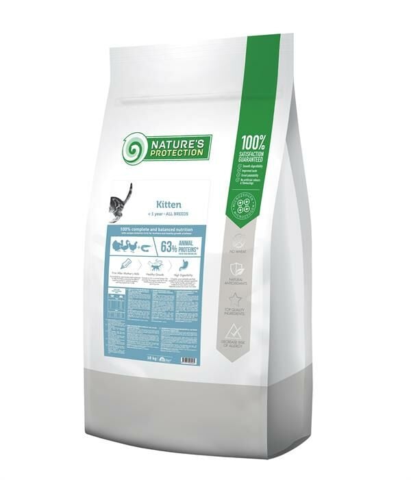 Natures Protection Kitten Kümes Hayvanı ve Karidesli Yavru Kedi Maması 18 Kg