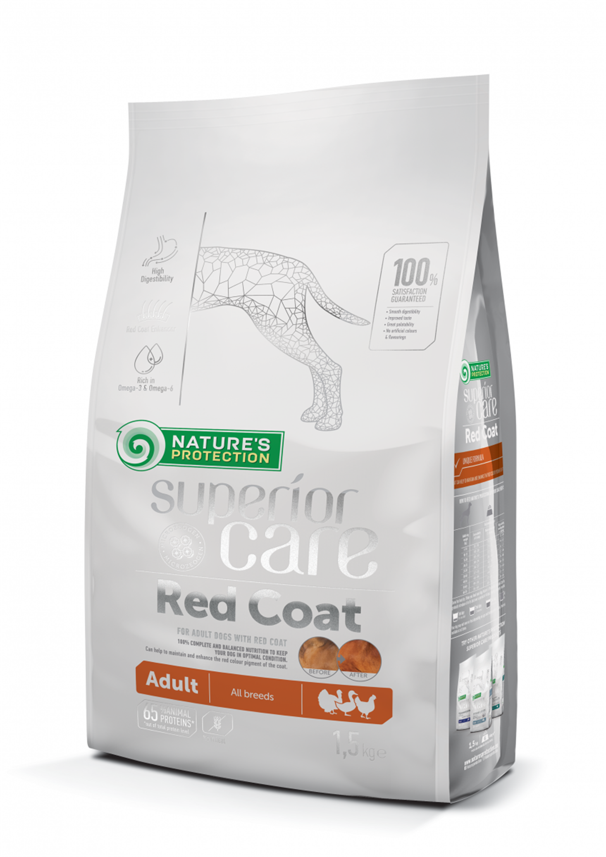 Natures Protection Superior Care Red Coat Kızıl Köpeklere Özel Köpek Maması 10 Kg