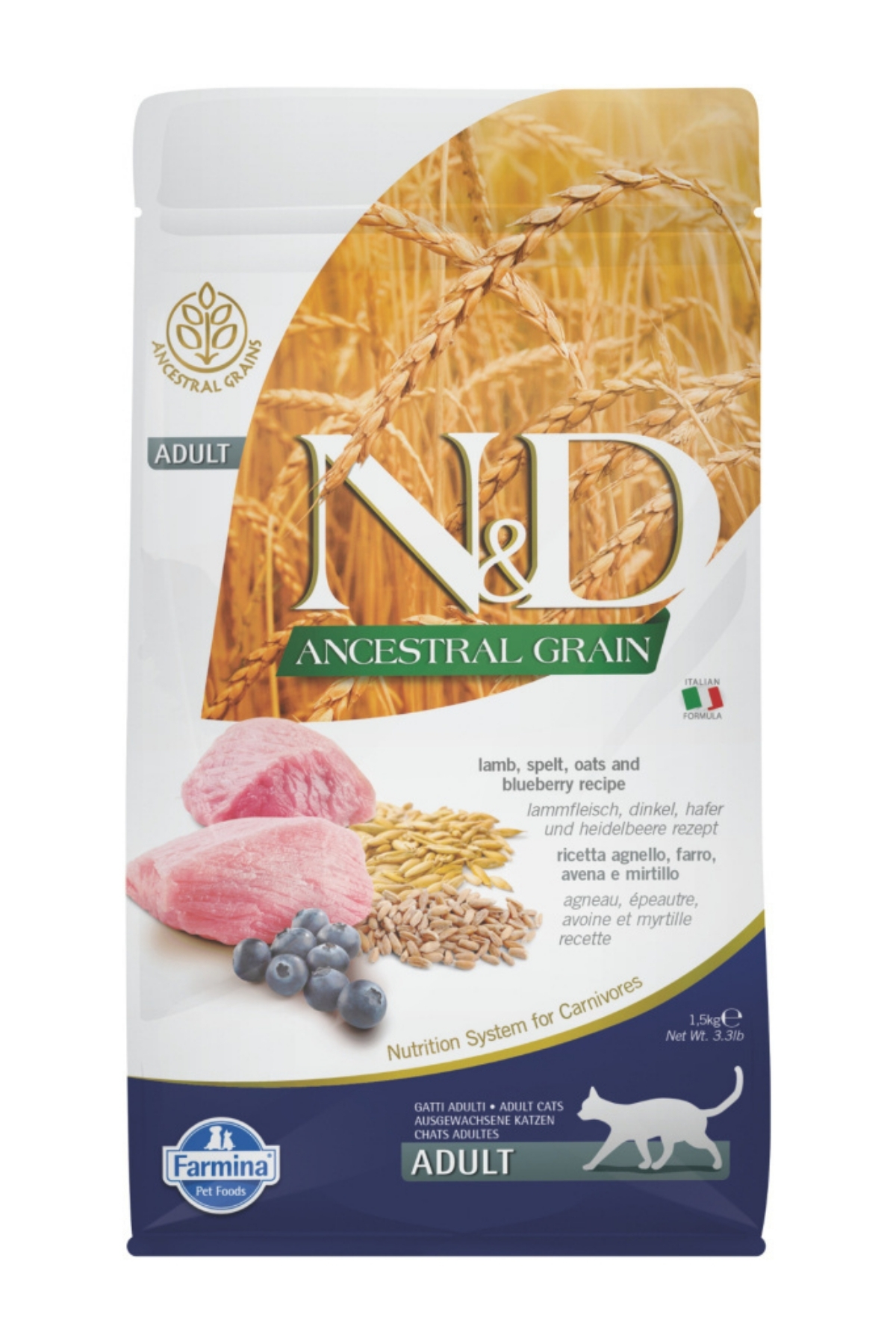 Nd Kuzu & Yaban Mersini Adult Az Tahıllı Kedi Maması - 1.5 Kg Nd Kuzu & Yaban Mersini Adult Az Tahıllı Kedi Maması - 1.5 Kg