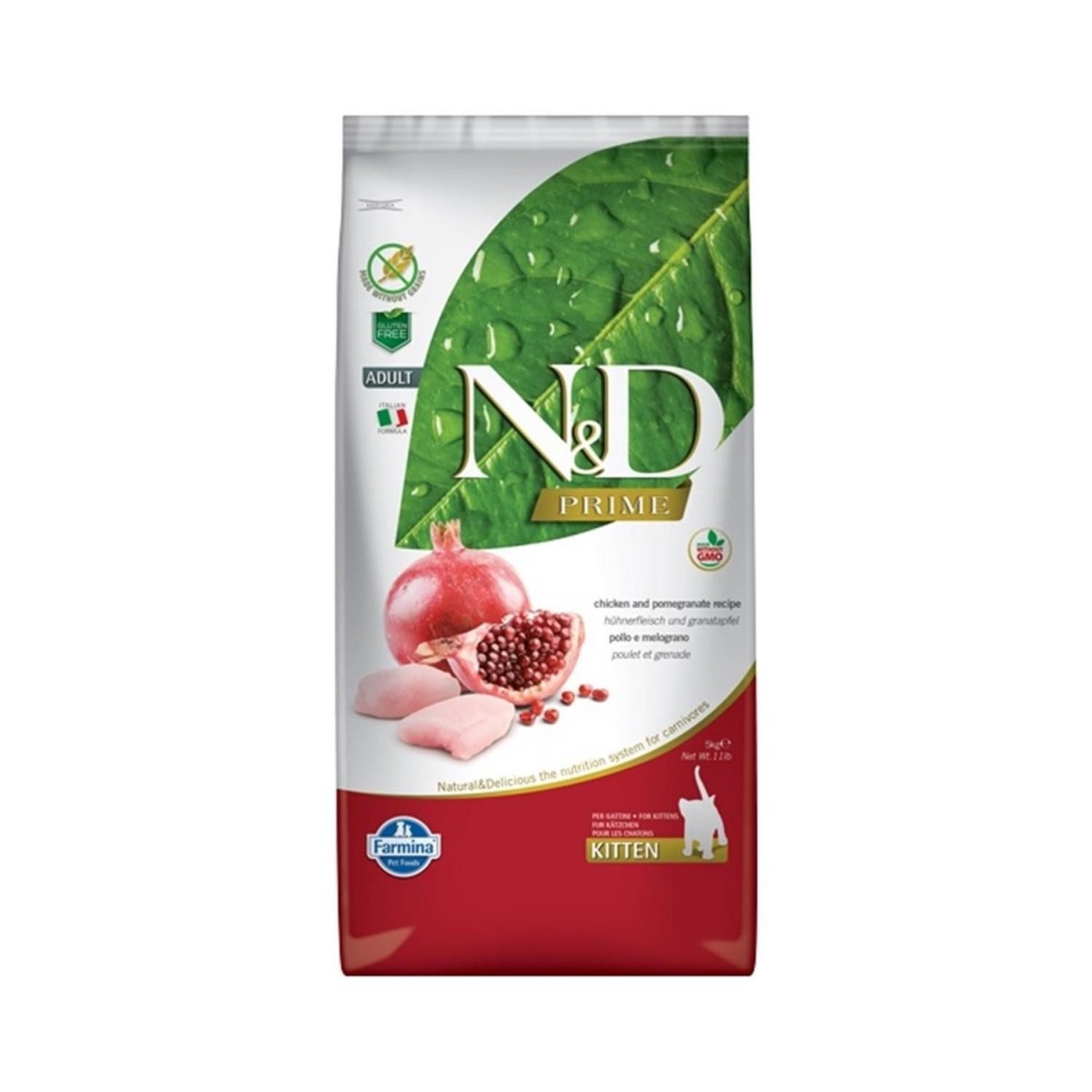Nd Prime Tavuk & Nar Kitten Tahılsız Kedi Maması - 5 Kg