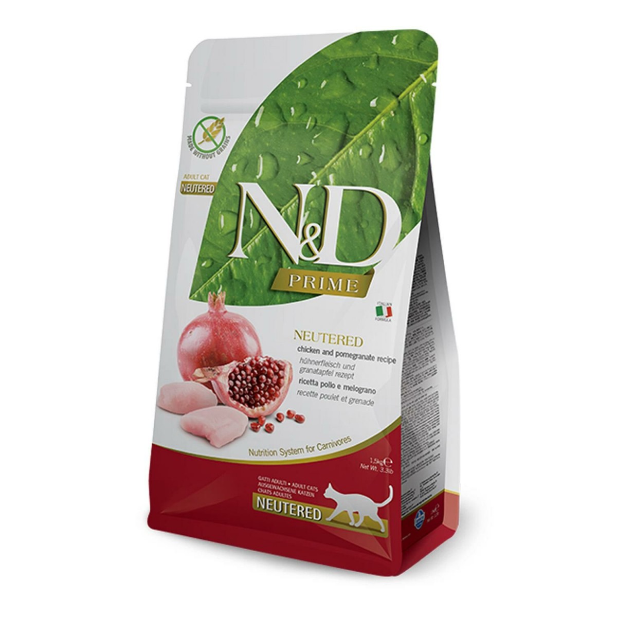 Nd Prime Tavuk & Nar Neutered Tahılsız Kedi Maması - 10 Kg
