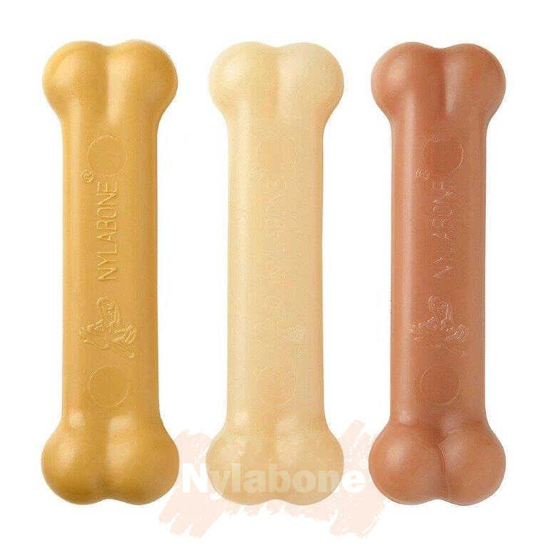 Nylabone Fıstık Ezmesi, Tavuk ve Domuz Pastırması Aromalı Köpek Çiğneme Seti  S