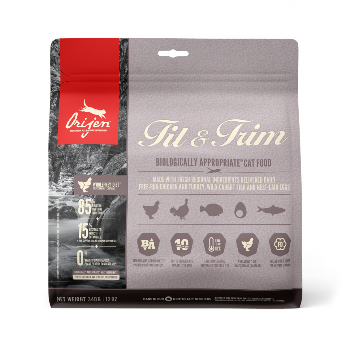 ORIJEN Fit & Trim Kedi Maması 340gr - Fazla kilolu kediler için