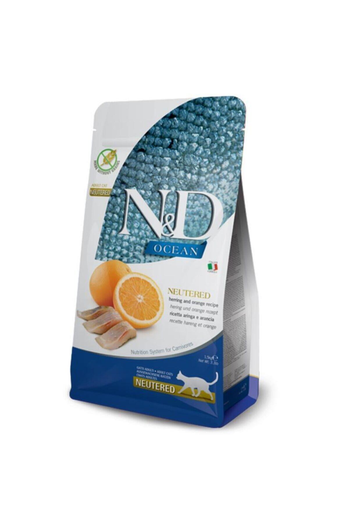 Nd Ocean Ringa & Portakal Neutered Tahılsız Kedi Maması 5 Kg