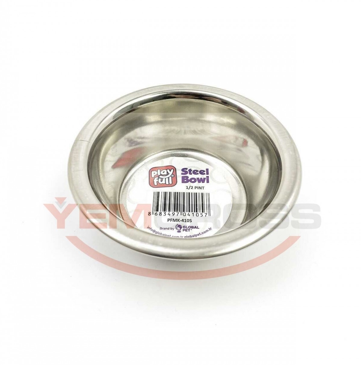 PF-4105 8 Oz Playfull Eko Çelik Mama ve Su Kabı (FBR-1/2 Pt)