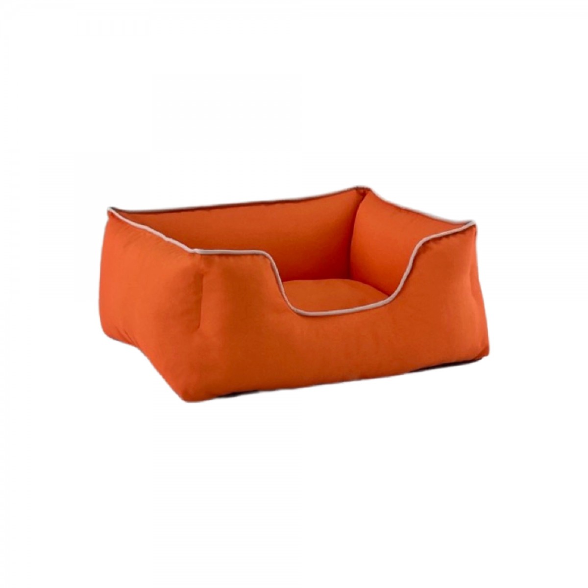 Pet Comfort Alpha  Kedi ve Köpek Yatağı Turuncu w Beyaz Biye S 60x50cm