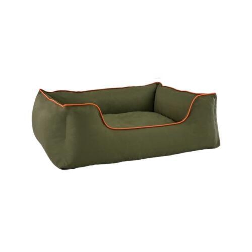 Pet Comfort Alpha  Köpek Yatağı Haki w Turuncu Biye L 105x85cm