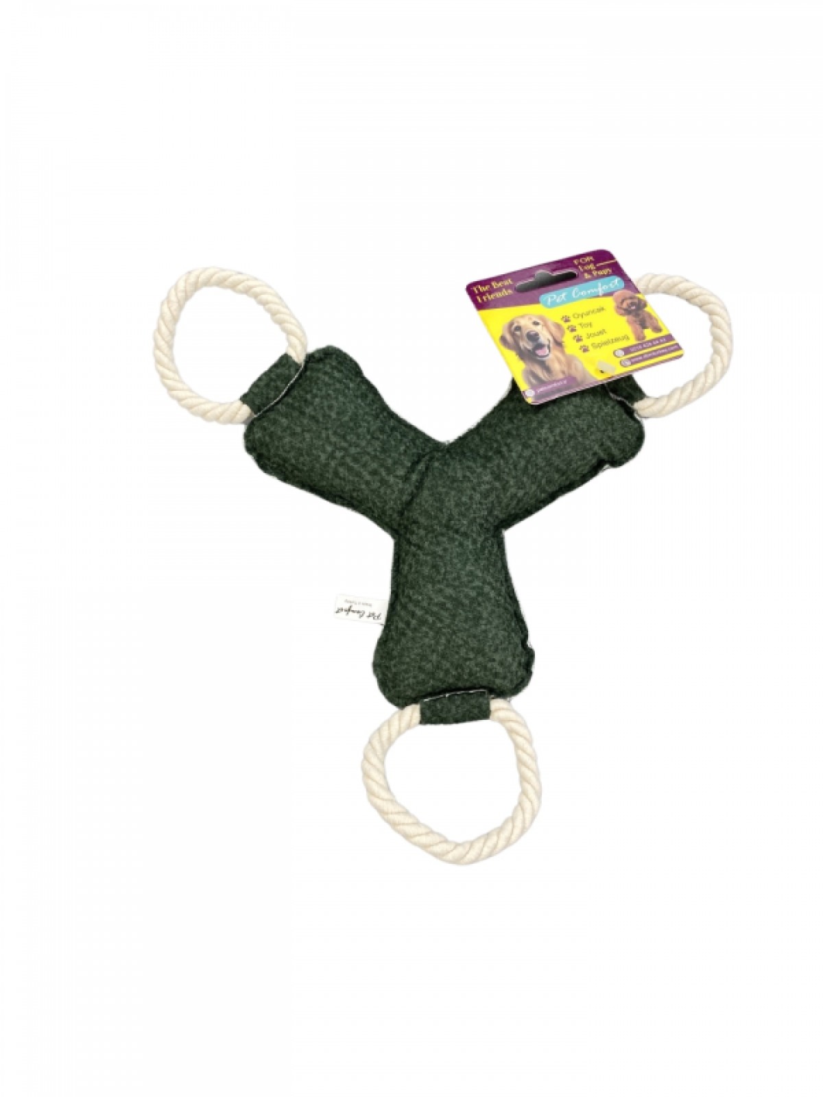 Pet Comfort İpli Bumerang Köpek Oyuncağı Yeşil 30cm Pet Comfort İpli Bumerang Köpek Oyuncağı Yeşil 30cm