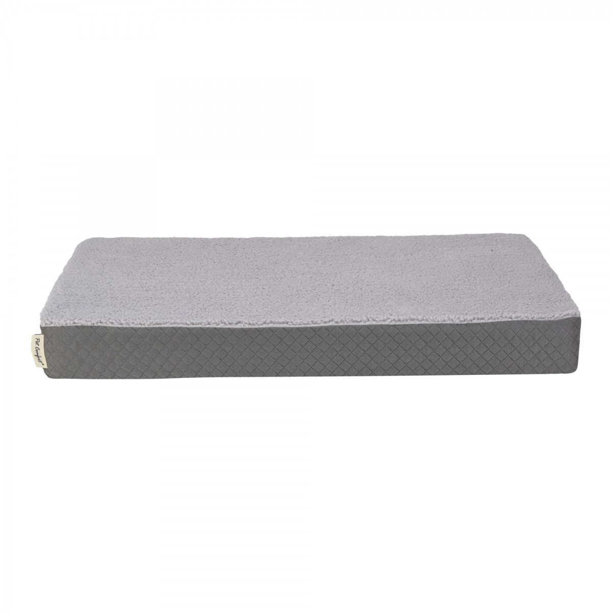 Pet Comfort Lima Ortopedik Köpek Yatağı Gri Peluş S 70x40x9cm