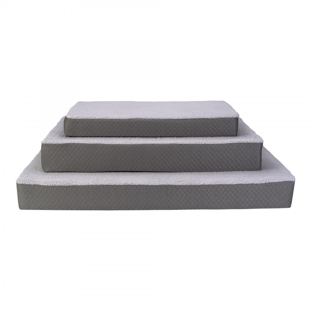 Pet Comfort Lima Ortopedik Köpek Yatağı Gri Peluş S 70x40x9cm