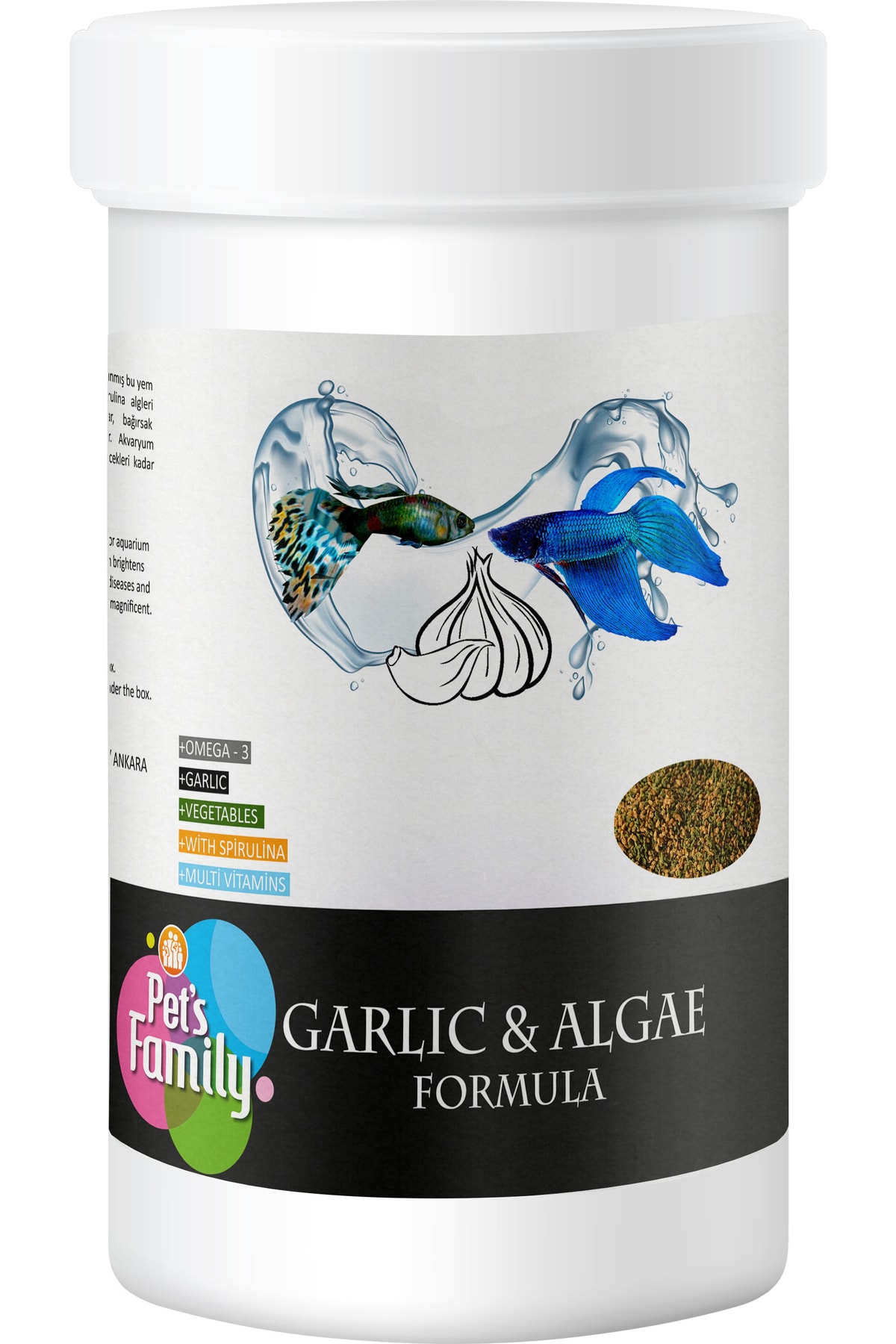 Pets Family Garlıc & Algae Formula 250ml/110g