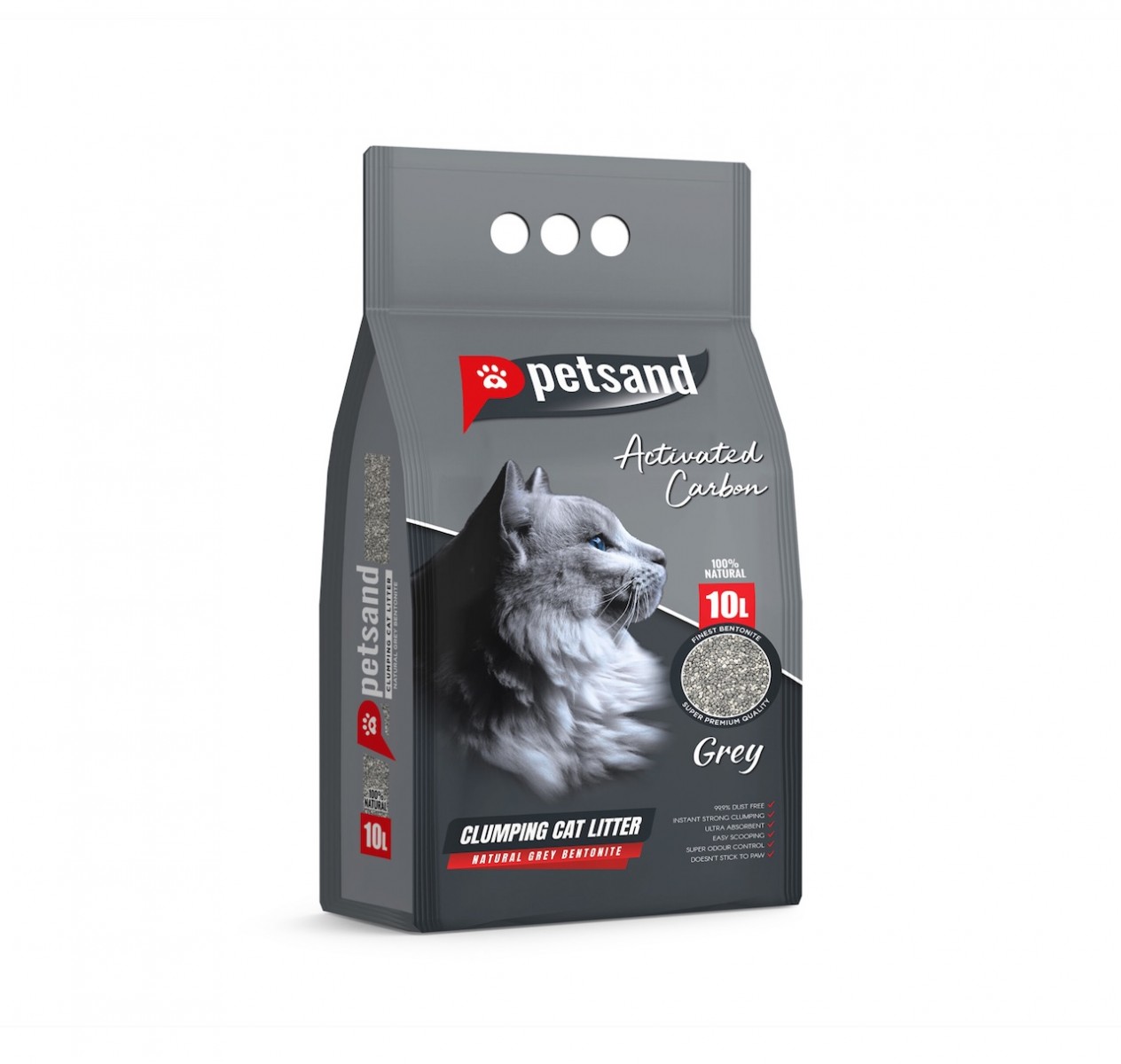 Petsand Aktif Karbonlu Kedi Kumu 10 Lt