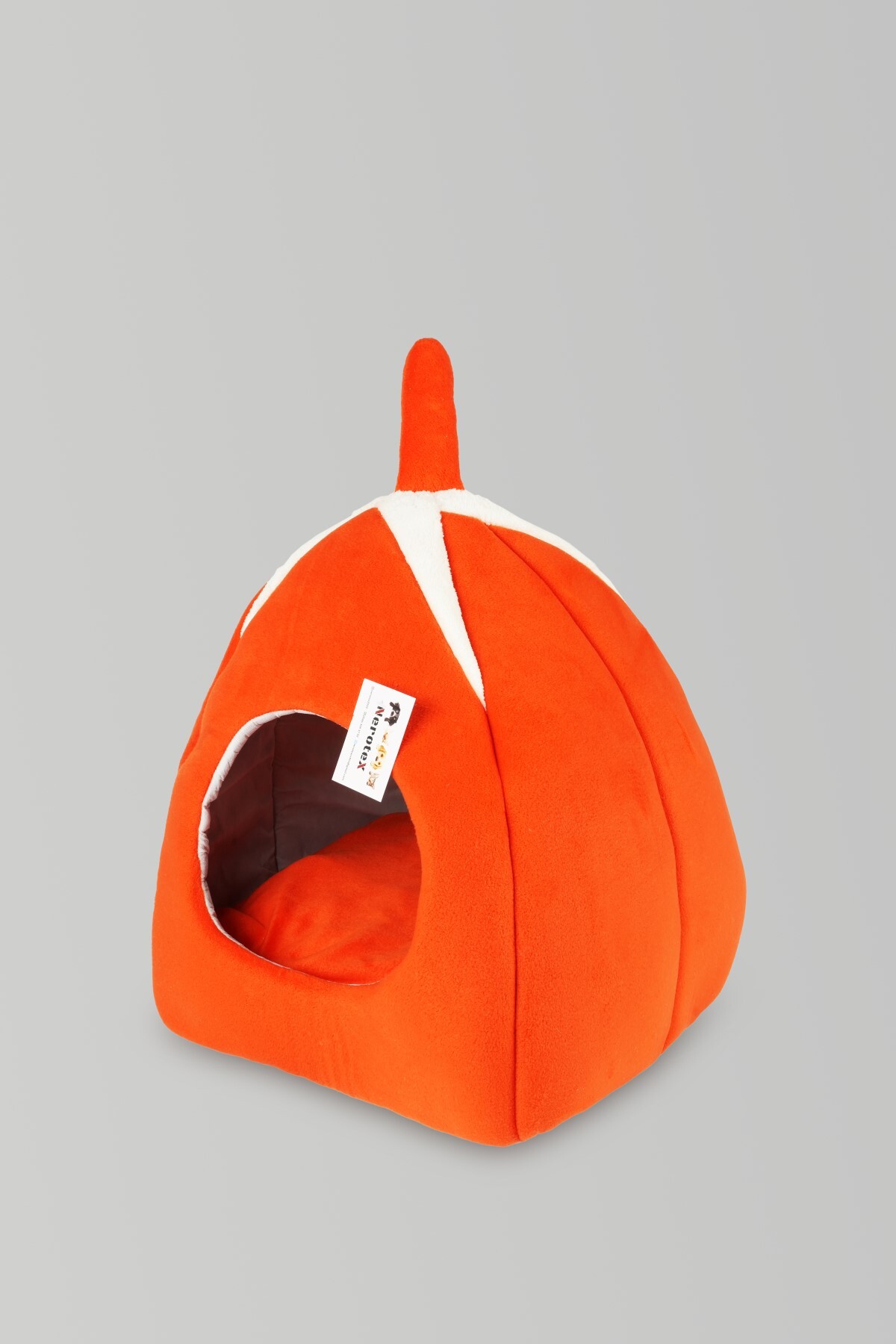 Piramit Kedi Yatağı Yuvası Turuncu Yıkanabilir Piramit Kedi Yatağı Yuvası Turuncu Yıkanabilir