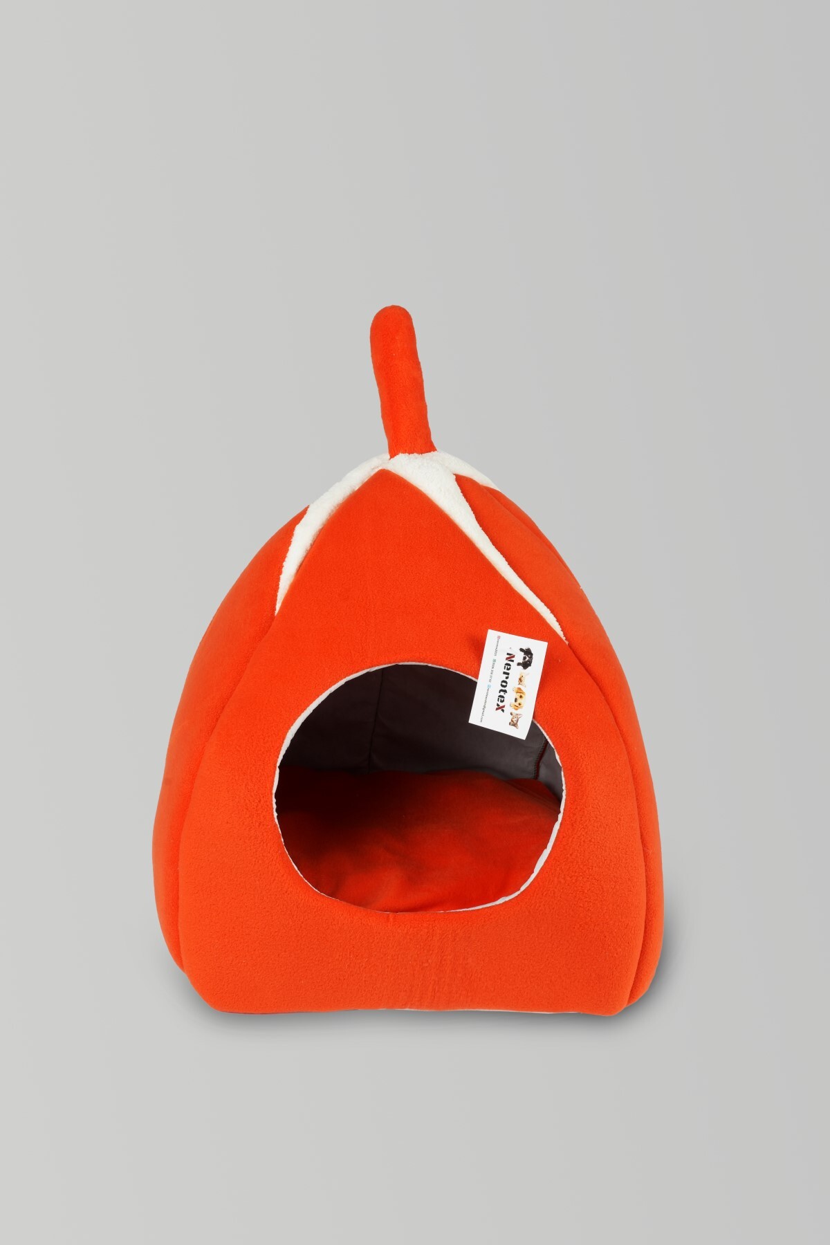 Piramit Kedi Yatağı Yuvası Turuncu Yıkanabilir Piramit Kedi Yatağı Yuvası Turuncu Yıkanabilir