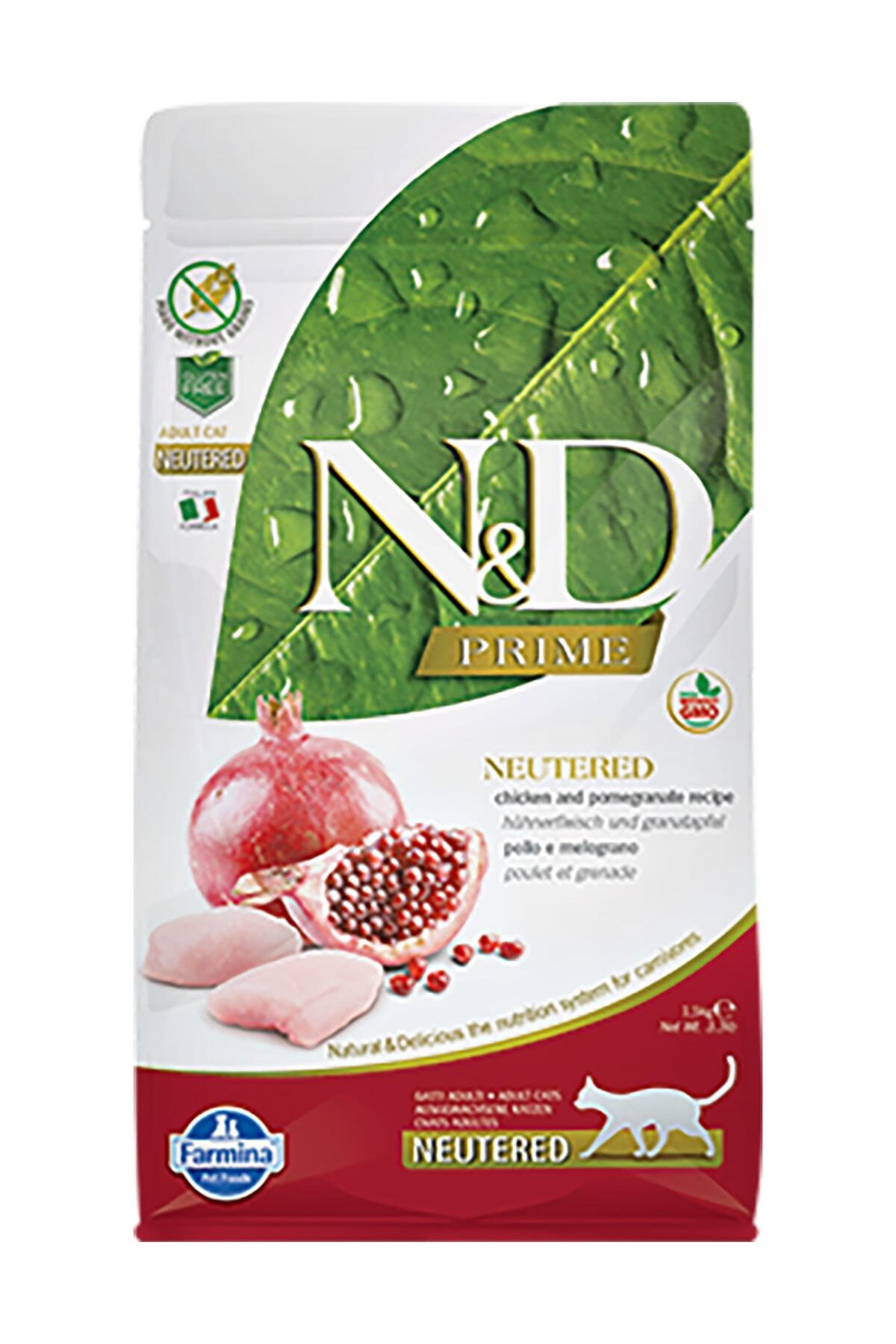 Nd Prime Tavuk & Nar Neutered Tahılsız Kedi Maması - 1.5 Kg
