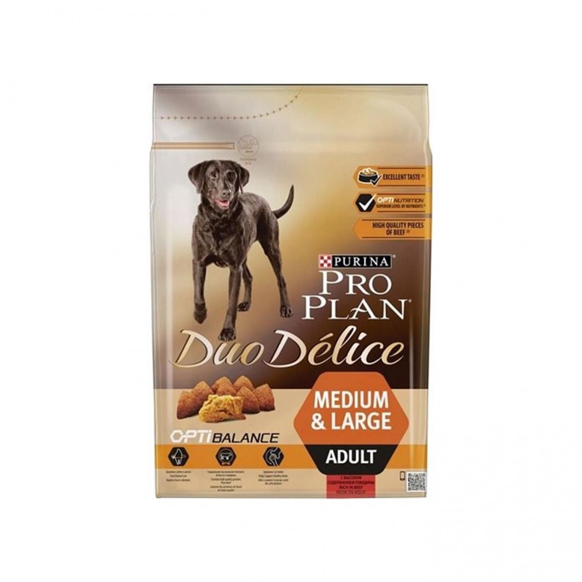 Pro Plan Duo Delice Adult Medium Large Sığır Etli  Köpek Maması - 2,5Kg