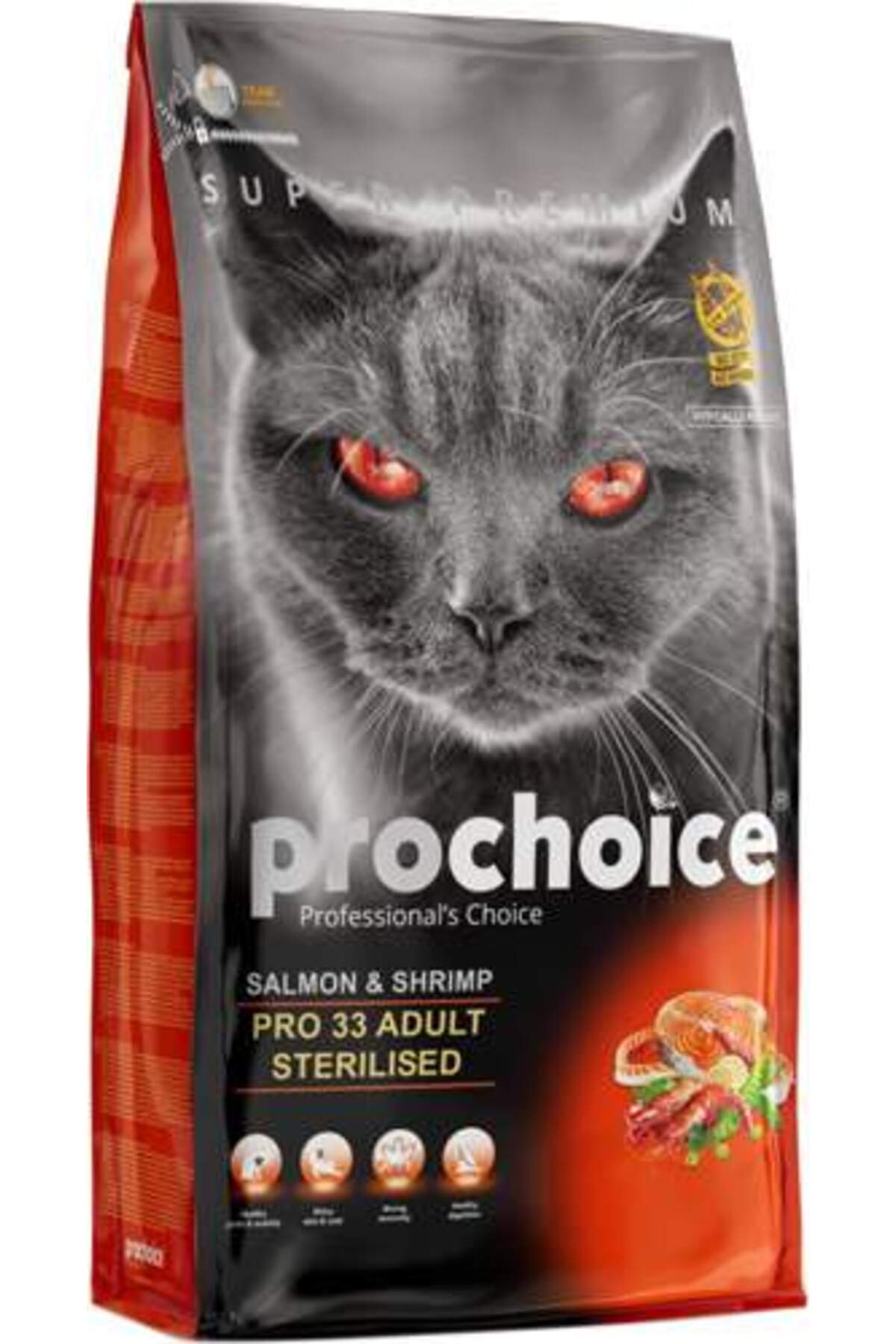 Prochoice Cat Pro 33 Sterili. Adult Salmon & Shrimp 15 Kg