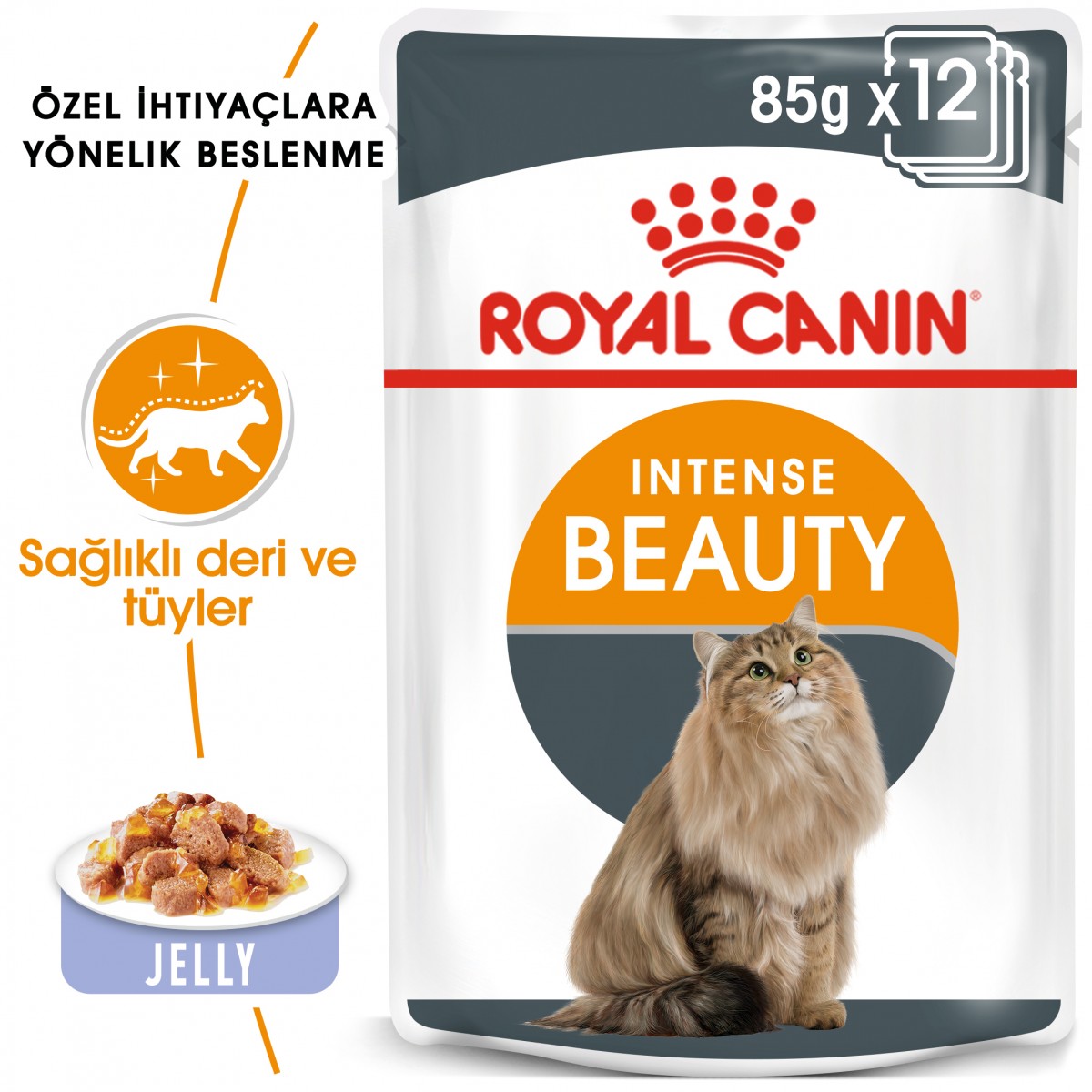 Royal Canin Intense Beauty Pouch Kedi Konserve Yaş Maması 85 Gr Royal Canin Intense Beauty Pouch Kedi Konserve Yaş Maması 85 Gr