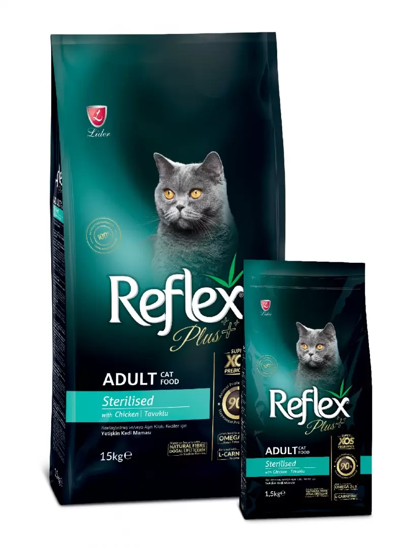 Reflex Plus Tavuklu Kısırlaştırılmış Kedi Maması 15kg