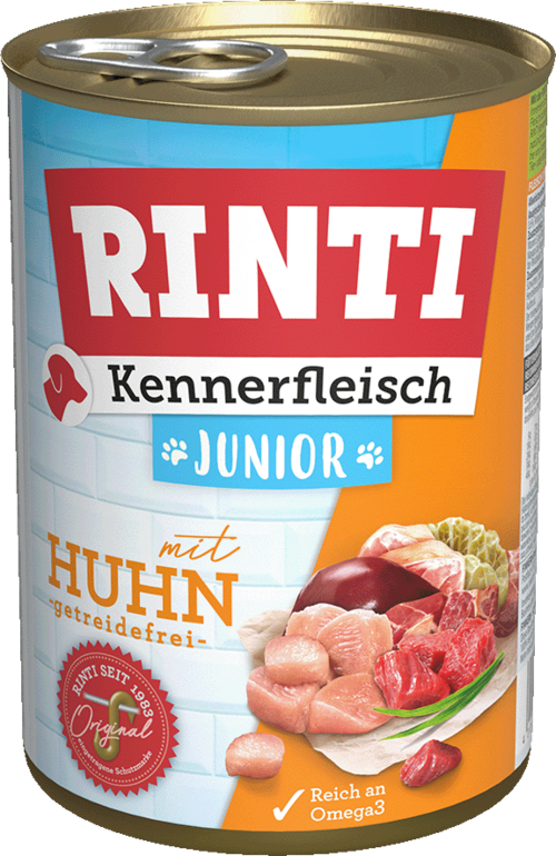 Rıntı Tavuklu Konserve Yavru Köpek Maması 400g Rıntı Tavuklu Konserve Yavru Köpek Maması 400g