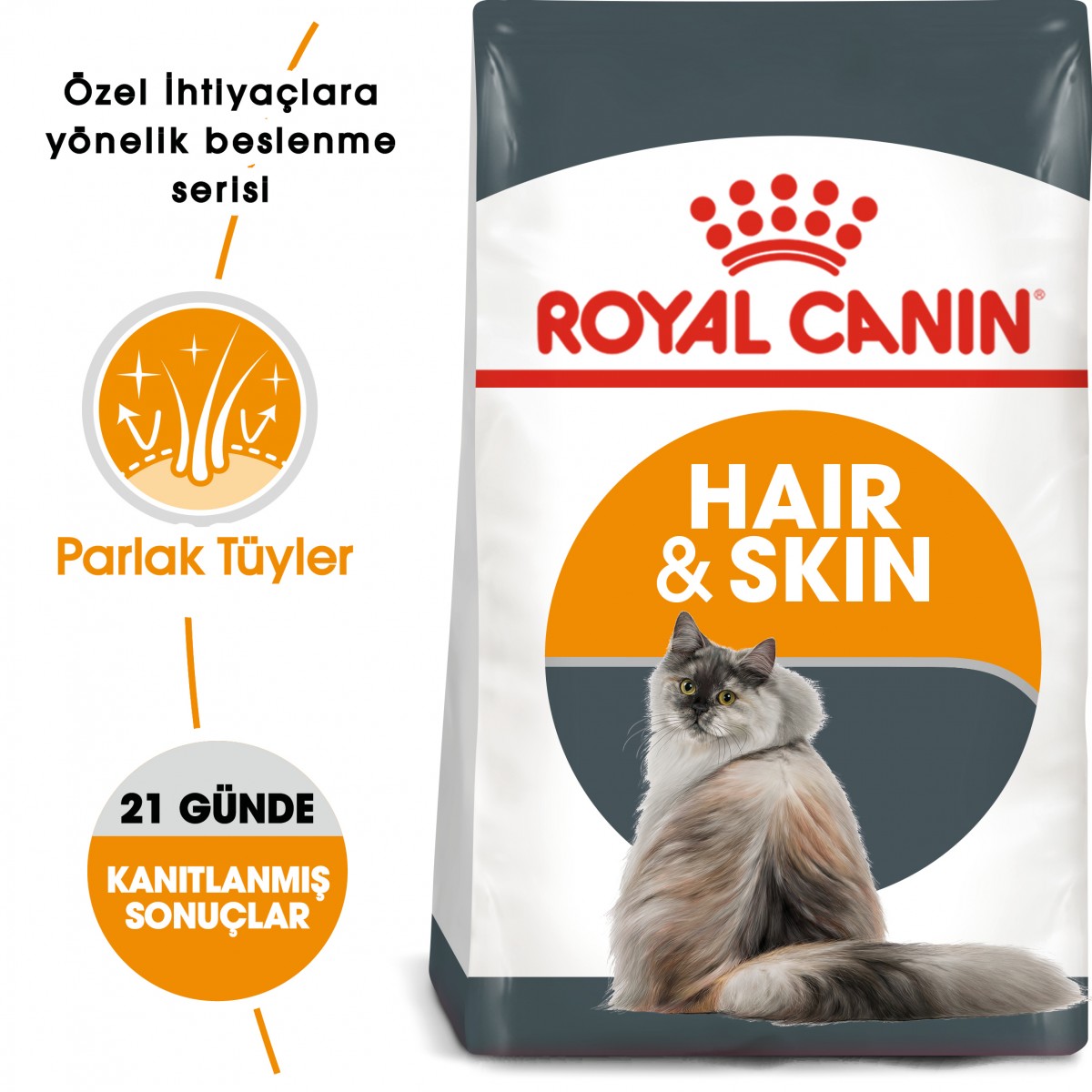 Royal Canin Hair & Skin Care Yetişkin Kedi Maması 2 Kg - Tüy ve Deri Sağlığı İçin Özel Formül