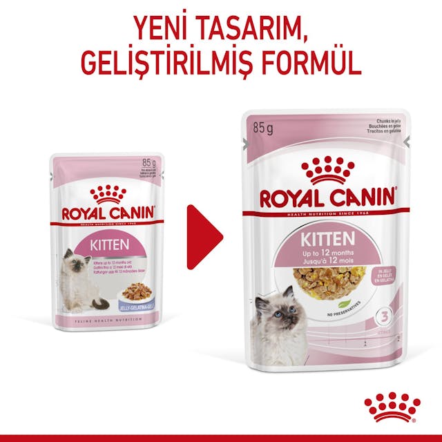 Royal Canin Kitten Jelly Pouch Yavru Kedi Konserve Yaş Maması 85 Gr Royal Canin Kitten Jelly Pouch Yavru Kedi Konserve Yaş Maması 85 Gr