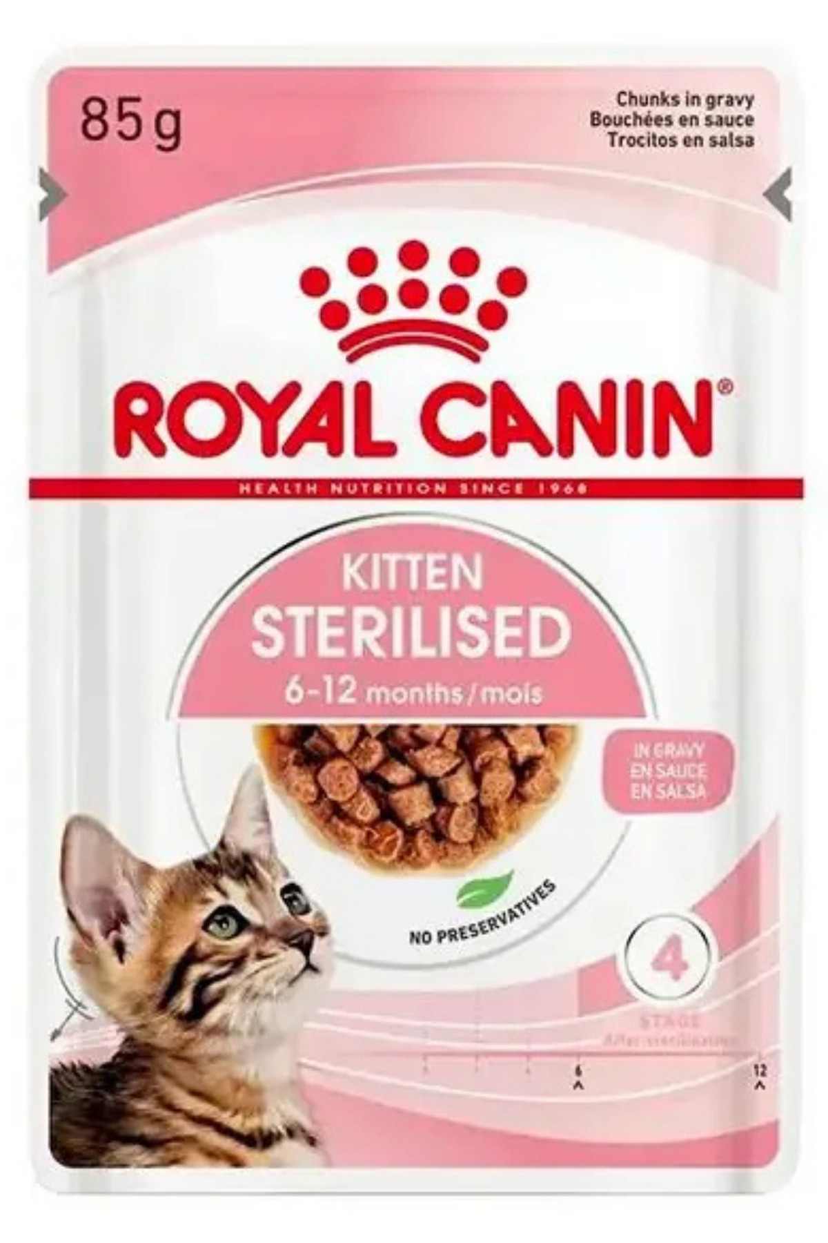 Royal Canin Kitten Sterilised Kısırlaştırılmış Yavru Yaş Kedi Maması 85 Gr