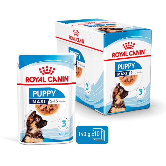 Royal Canin Maxi Puppy Büyük Irk Yavru Köpekler İçin Parça Etli Konserve Yaş Mama Pouch 140 Gr