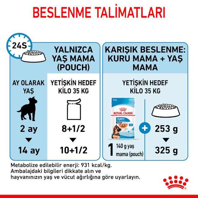 Royal Canin Maxi Puppy Büyük Irk Yavru Köpekler İçin Parça Etli Konserve Yaş Mama Pouch 140 Gr Royal Canin Maxi Puppy Büyük Irk Yavru Köpekler İçin Parça Etli Konserve Yaş Mama Pouch 140 Gr