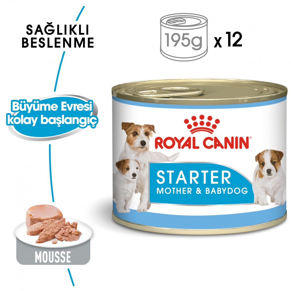 Royal Canin Starter Mousse Anne ve Yavru Köpek Konserve Maması 195 Gr Royal Canin Starter Mousse Anne ve Yavru Köpek Konserve Maması 195 Gr