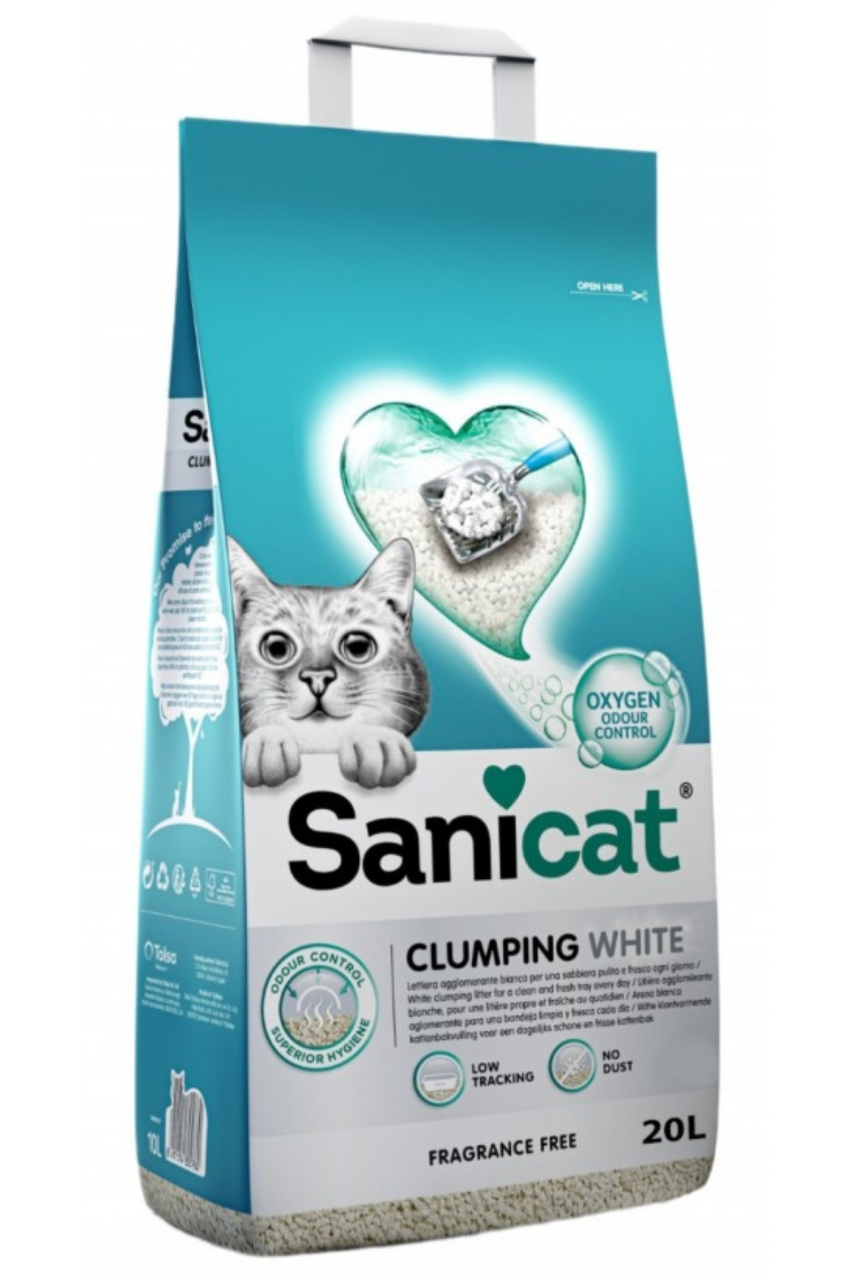 Sanicat Clumping White Kokusuz Kedi Kumu 20 L