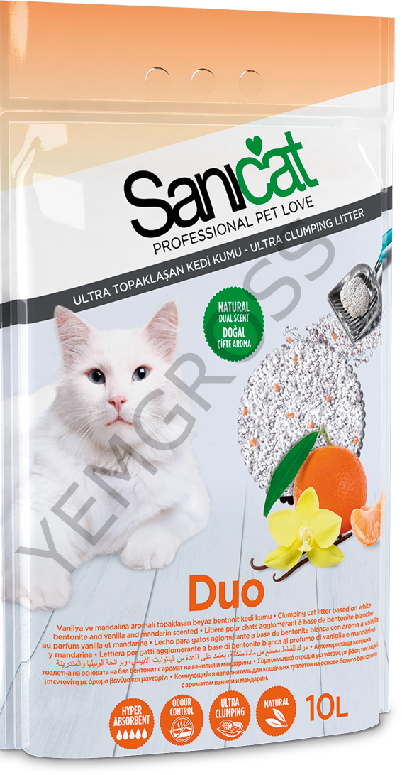 SANICAT DUO 10 L. CLUMPING WHITE