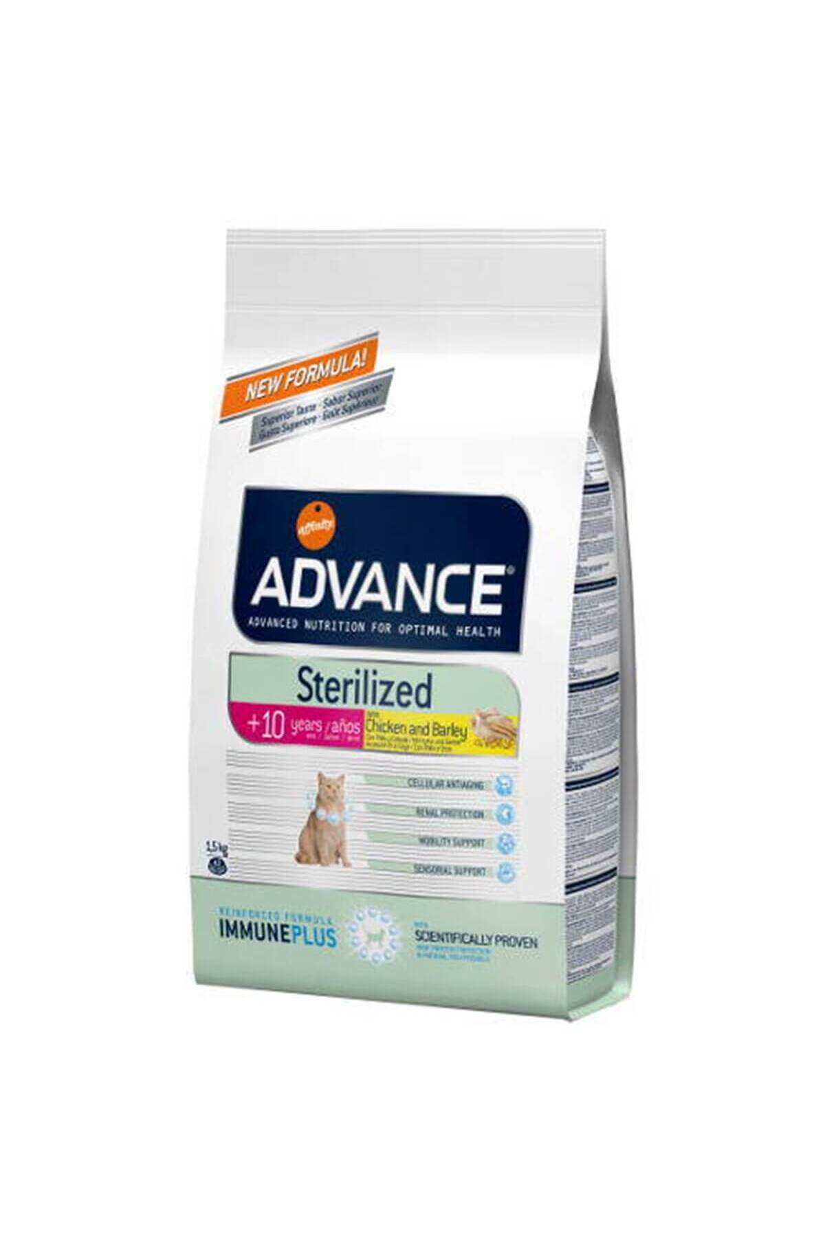 Advance Cat Sterılızed+10 Senıor 1.5 Kg