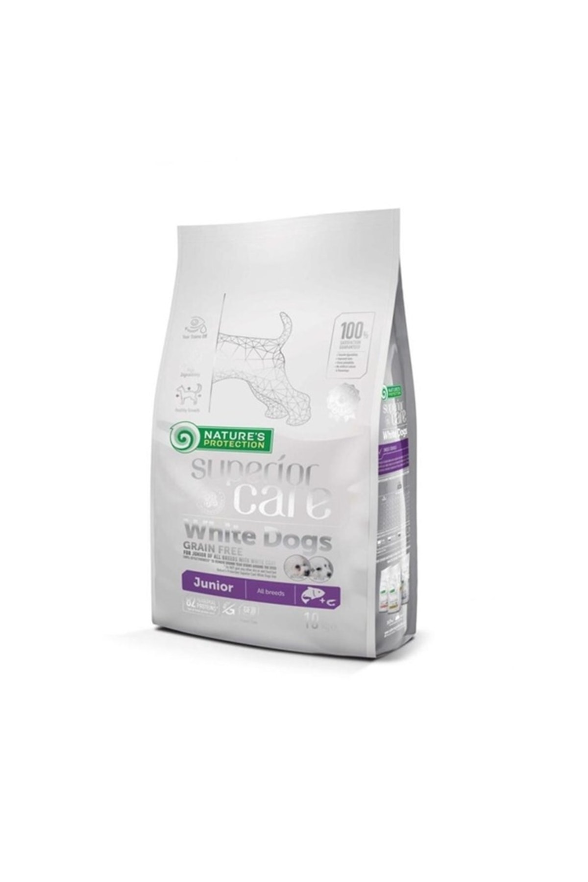 Nature's Protection Superior Care White Dogs Junior Somonlu ve Karidesli Yavru Köpek Maması 17 Kg