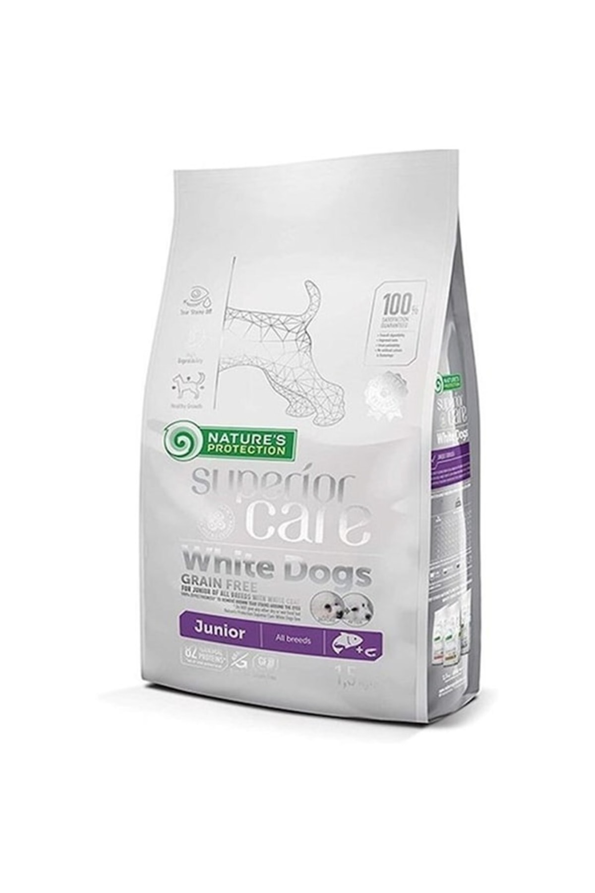 Nature's Protection Superior Care White Dogs Junior Somonlu ve Karidesli Yavru Köpek Maması 17 Kg