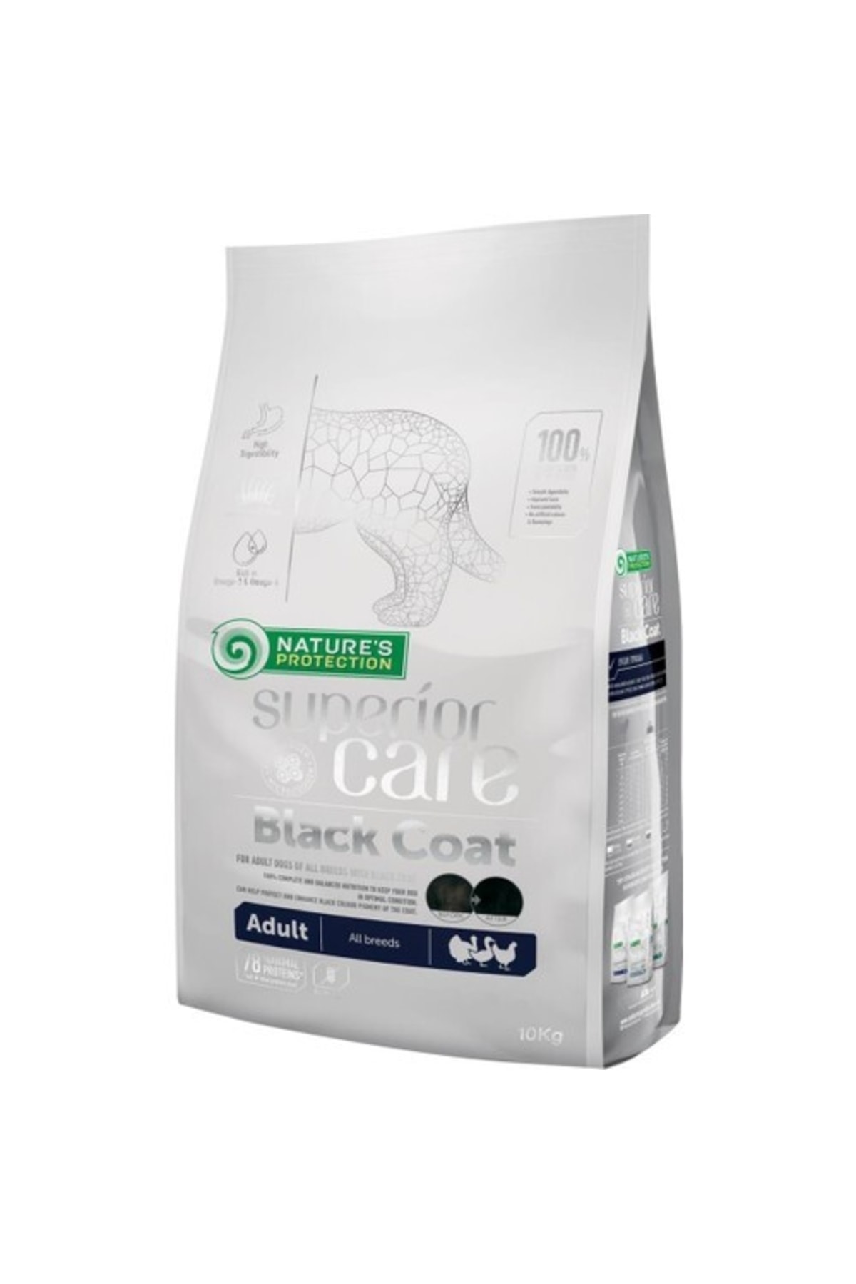 Natures Protection Black Dogs Kümes Hayvanlı Siyah Köpek Maması 10 Kg