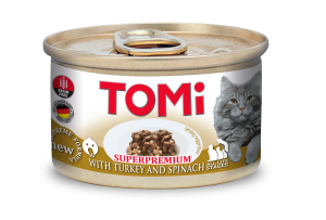 Tomi Kedi Hindili Ispanaklı Yaş Mama 85g Tomi Kedi Hindili Ispanaklı Yaş Mama 85g