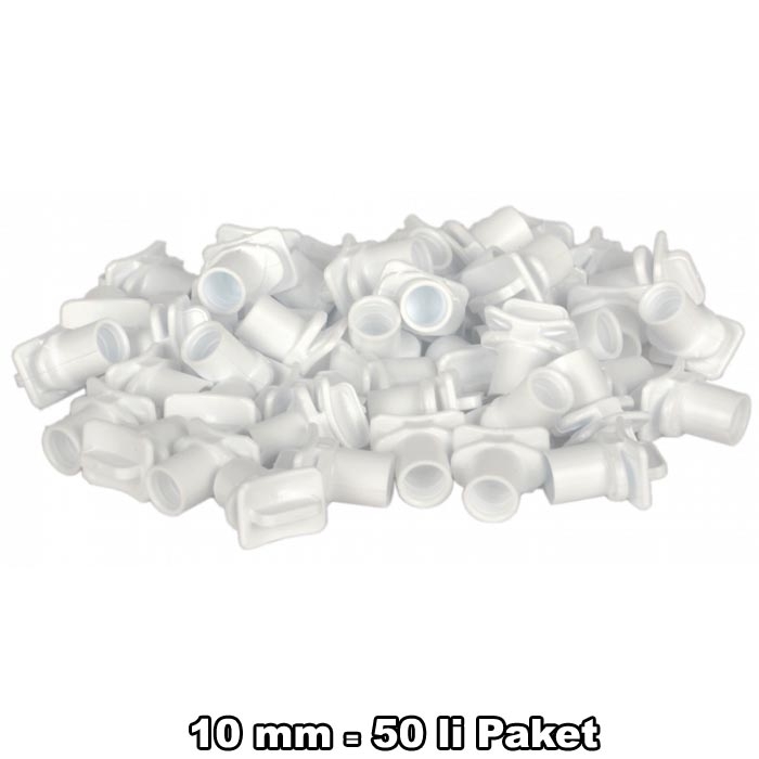 Tünek Başlığı 10mm 50'li