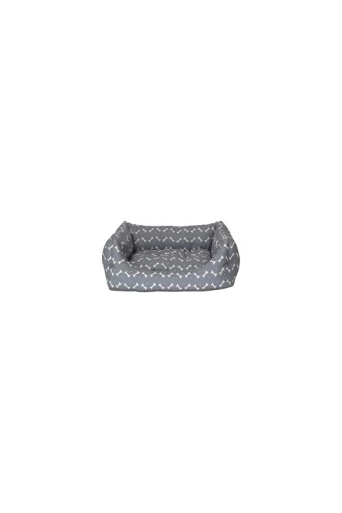 Pet Comfort Uniform Bone Gri-Beyaz Kedi ve Köpek Yatağı S 50x40cm