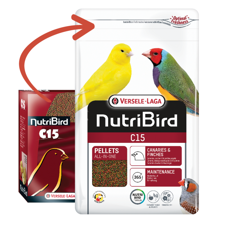 Versele Laga Nutribird C15 Pelet Kanarya Yemi 3 Kg