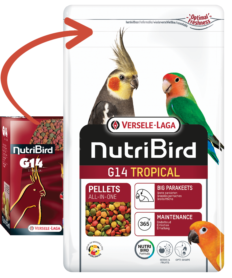 Versele Laga Nutribird G14 Tropikal Pelet Paraket Yemi 10 Kg