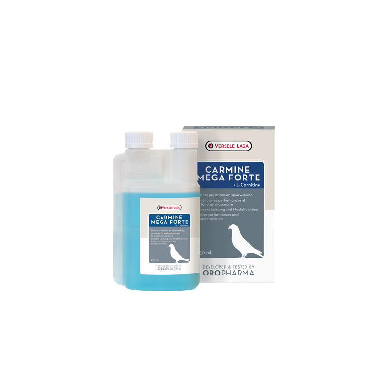 Versele Laga Oropharma Carmine Mega Forte Güvercin Sıvı L-karnitin Desteği 250ml Versele Laga Oropharma Carmine Mega Forte Güvercin Sıvı L-karnitin Desteği 250ml