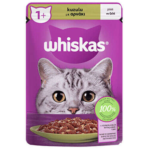 WHISKAS KUZU ETLİ  POUCH - 85 GR (KOLİ: 28 ADET)