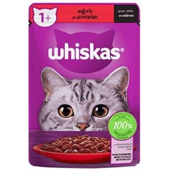 WHISKAS SIĞIR ETLİ POUCH - 85 GR (KOLİ: 28 ADET) WHISKAS SIĞIR ETLİ POUCH - 85 GR (KOLİ: 28 ADET)